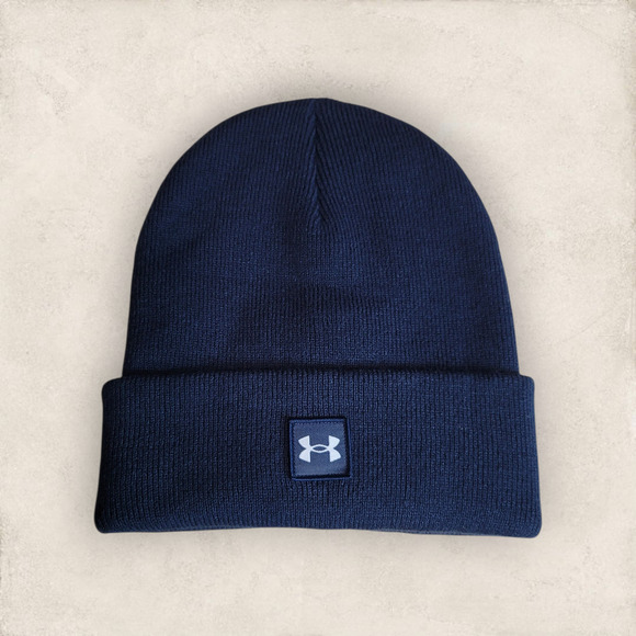 Under Armour Navy Blue Halftime Cuff Beanie - Picture 1 of 9